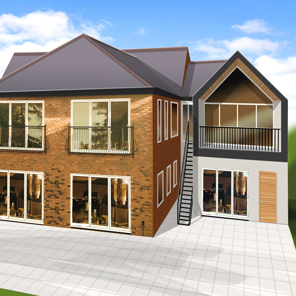 artist impression of an extention